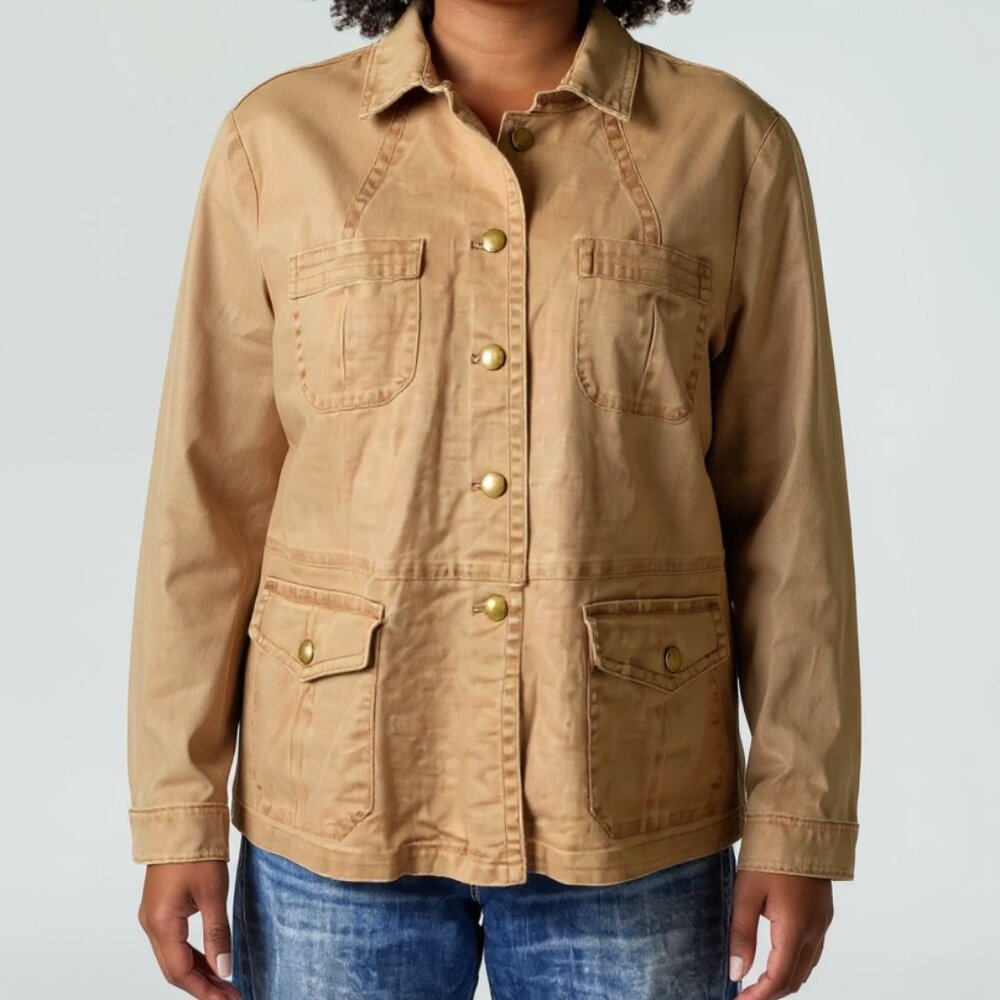 Madison & Max Utility Field Jacket - Taupe